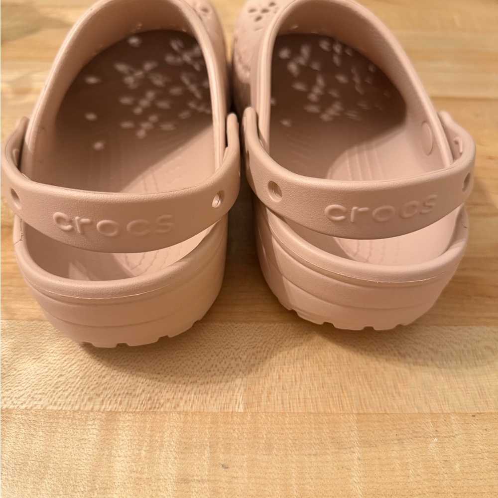 CROCS Light Pink Floral Clogs - Picture 5 of 6